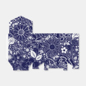 Botanische schoonheden Blue RIBBON FAVOR BOX Bedankdoosjes (Uitgevouwen)