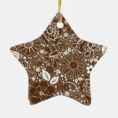 Botanische schoonheden Bruin ORNAMENT (Achterkant)