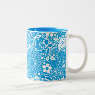 Botanische schoonheden Lichte Blauwe Koffie Mok