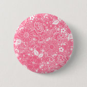 Botanische schoonheden Lichte roze BUTTON (Voorkant)