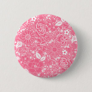 Botanische schoonheden Lichte roze BUTTON