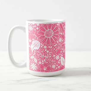 Botanische schoonheden Lichte roze koffie Mok