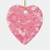 Botanische schoonheden LT Roze HART ORNAMENT (Rechts)