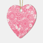 Botanische schoonheden LT Roze HART ORNAMENT (Links)