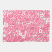 Botanische schoonheden met roze keukenhanddoeken (Horizontaal)
