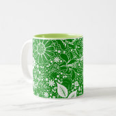 Botanische schoonheden Mok groene koffie (Voorkant links)