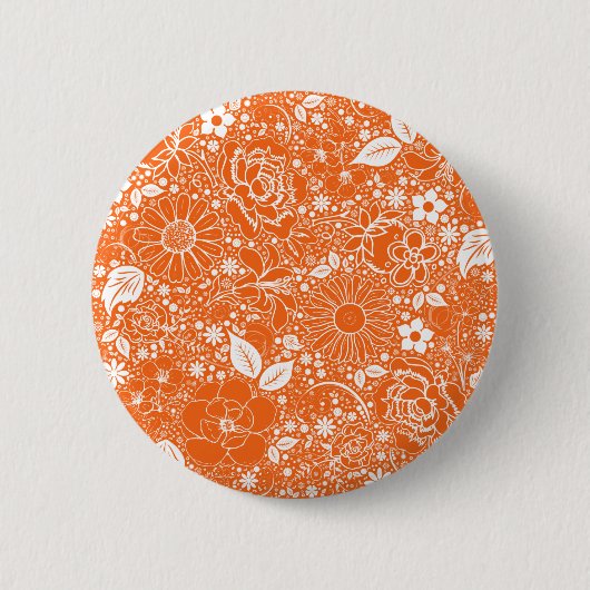Botanische schoonheden Oranje Button (Voorkant)