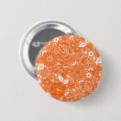 Botanische schoonheden Oranje Button (Voorkant /achterkant)