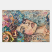 Botanische Schoonheden & Vogel Zware Gewicht Decou Inpakpapier Vel (Voorkant)