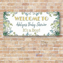 Botanische schoonheid! Aangepaste baby shower ban
