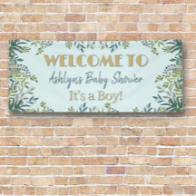 Botanische schoonheid! Aangepaste baby shower ban