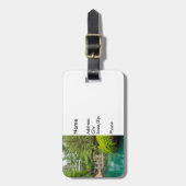 Botanische schoonheid bagagelabel (Voorkant verticaal)