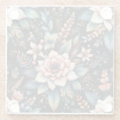 botanische schoonheid glazen onderzetter (Achterkant)