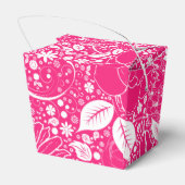 Botanische schoonheid Helder roze uit de voorverpa Bedankdoosjes (Achterkant)