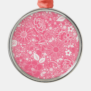 Botanische schoonheid Lt roze premium-Ornament Metalen Ornament