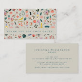 Botanische schoonheid Natuur met dank aan u Visitekaartje (Voorkant / Achterkant)