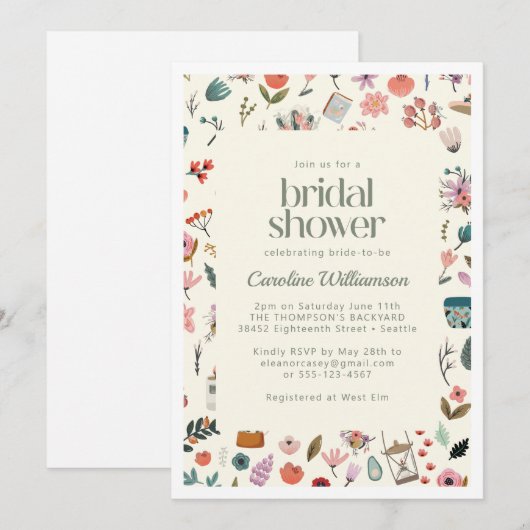 Botanische schoonheid Natuur Vrijgezellenfeest Kaart (Voorkant / Achterkant)