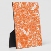 Botanische schoonheid Oranje Fotoplaat (Zijkant)