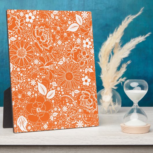 Botanische schoonheid Oranje Fotoplaat (Zijkant)