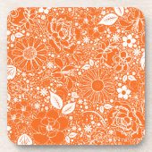 Botanische schoonheid Oranje ONDERZETTERS (Voorkant)
