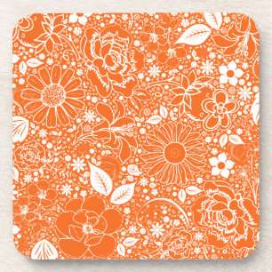 Botanische schoonheid Oranje ONDERZETTERS