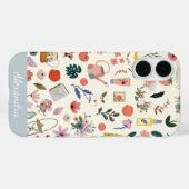 Botanische schoonheidspatroon op maat van Natuur Case-Mate iPhone Case (Achterkant (horizontaal))