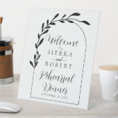 Botanische Script Minimale repetitie binnenwelkoms Reclamebord Met Voetstuk (Insitu)
