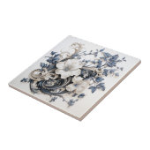 botanische scroll tegeltje (Zijkant)