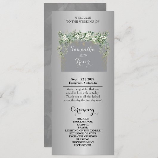 Botanische sereniteit: een bloemenaffaire platte K (Voorkant / Achterkant)