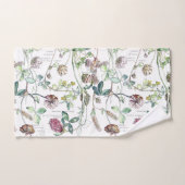 Botanische set met handdoekjes van de familie der bad handdoek (Handdoek)