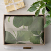 Botanische Shamrock-foto's op aangepaste kleuren Tissuepapier (Geschenk)