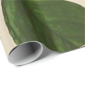 Botanische Shamrocken Foto op Aangepaste kleur Cadeaupapier (Rol Hoek)