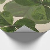 Botanische Shamrocken Foto op Custom Cream Color Cadeaupapier (Hoek)
