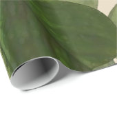 Botanische Shamrocken Foto op Custom Cream Color Cadeaupapier (Rol Hoek)