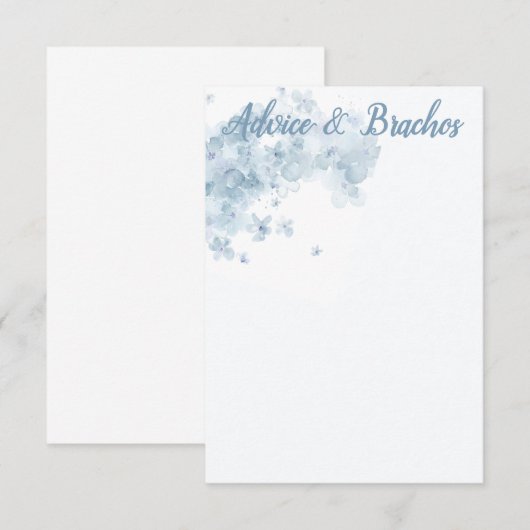 Botanische Sheva Brachos advieskaart Informatiekaartje (Voorkant / Achterkant)