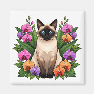 botanische siamees kat magneet