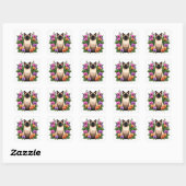 botanische Siamese kat stickers (Vel)