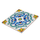 Botanische siermediterrane Middellandse Zee gevari Tegeltje (Zijkant)