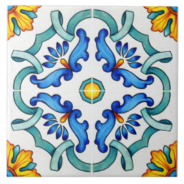 Botanische sierMiddellandse Zee Tegeltje