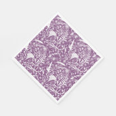 Botanische Silhouette Foliage Paarse Berry Servet (Hoek)