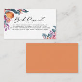 Botanische Sinaasappels Baby shower Book Request K Plaatskaartje (Voorkant / Achterkant)