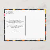 Botanische Sinaasappels en citroenen bruiloft Dank Briefkaart (Achterkant)