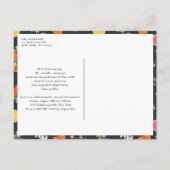 Botanische Sinaasappels en citroenen Foto Afstuder Aankondigingskaart (Achterkant)