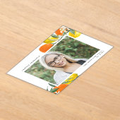 Botanische Sinaasappels en citroenen Foto Afstuder Acryl Uitnodigingen (Laagn)