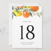 Botanische Sinaasappels en Citroenen Trouwtafel Nu (Achterkant)
