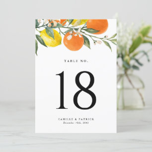 Botanische Sinaasappels en Citroenen Trouwtafel Nu