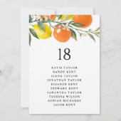 Botanische Sinaasappels en Citroenen Trouwtafel Zi (Achterkant)