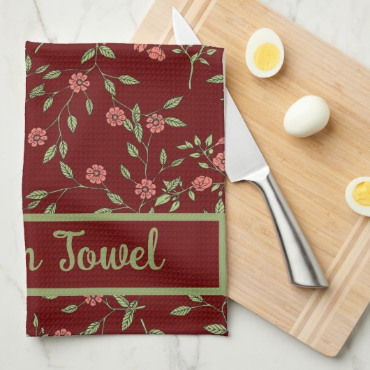 Botanische Sjabloon Theedoek (Quarter Fold)