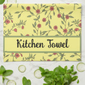 Botanische Sjabloon Theedoek (Gevouwen)