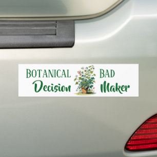 Botanische Slechte Beslisser Bumpersticker